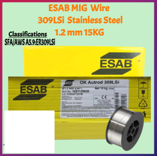RIGHTWELL ESAB WELDING MIG WIRE 309LSI STAINLESS STEEL 1.2MM 15KG