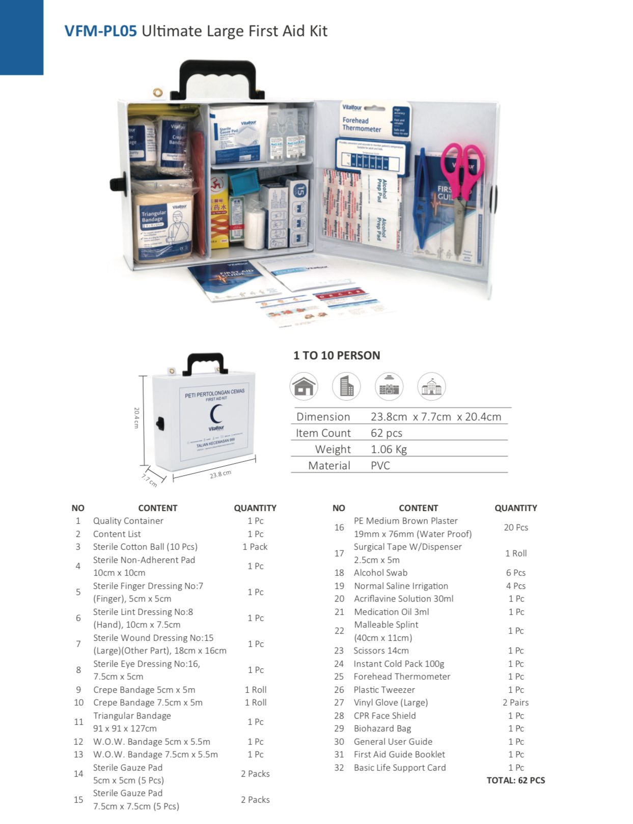 VTL Ultimate Large First Aid Kit