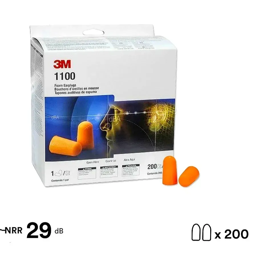 3M EARPLUG  1100 UNCORDED 29dB ( DISPOSABLE ) [ 200NOS/BOX ]