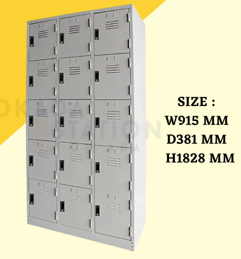 ok 15 Compartments Steel Locker