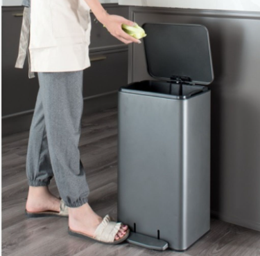 OFIS SERIES PEDAL STAINLESS STEEL BIN