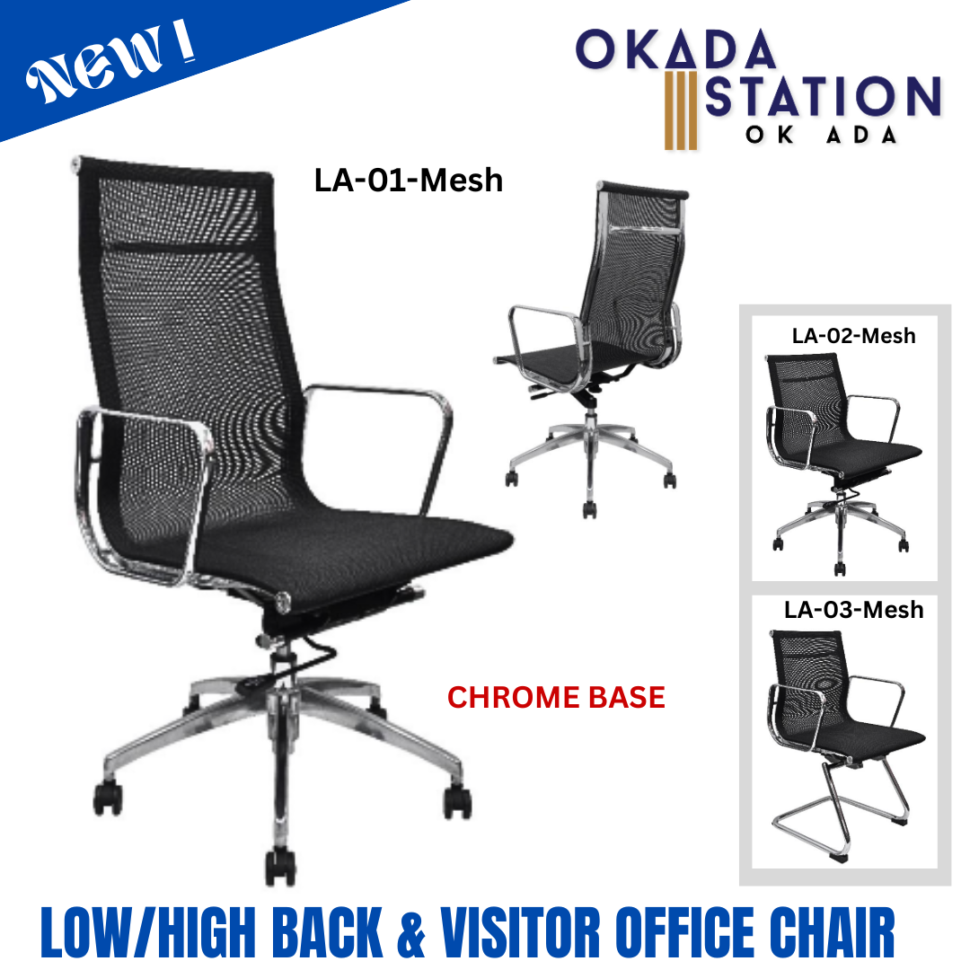 LT ELANO LUCIDATO PU LEATHER ERGONOMIC OFFICE MESH CHAIR - ALL MODEL / ERGONOMIC OFFICE CHAIR / OFFICE CHAIR / EXECUTIVE CHAIR / MESH CHAIR / CHAIR / PU LEATHER / LA-01-Mesh / LA-02-Mesh / LA-03-Mesh