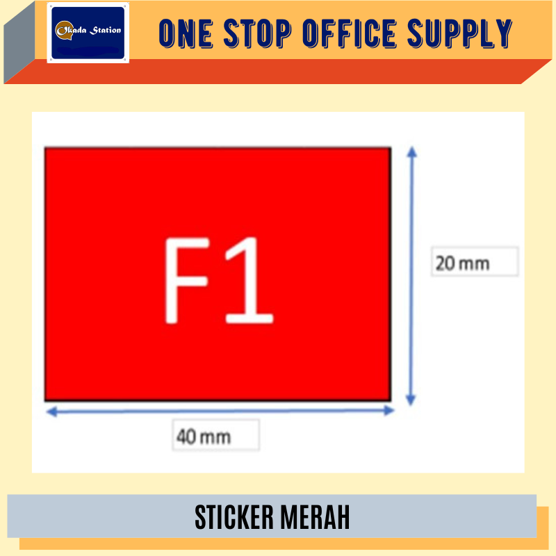 OK STICKER MERAH