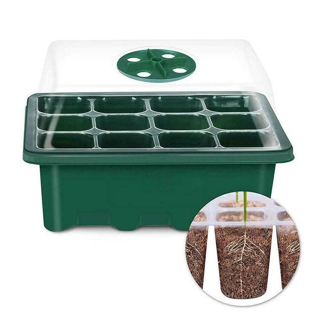 OEM Garden Plant Pot 12 Hole Plant Seed Grow Box Nursery Seedling