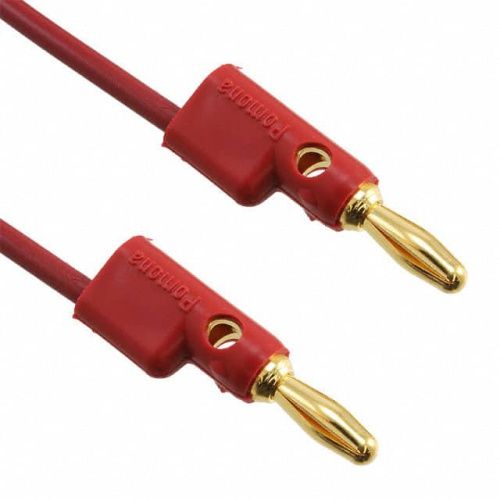Fluke PATCH 2948-60-2 Banana Plug Patch Cord, Gold (red)