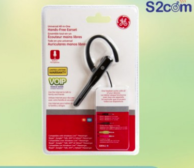 GE Universal All-In-One Hands-Free Earset With Boom Mic (68941)