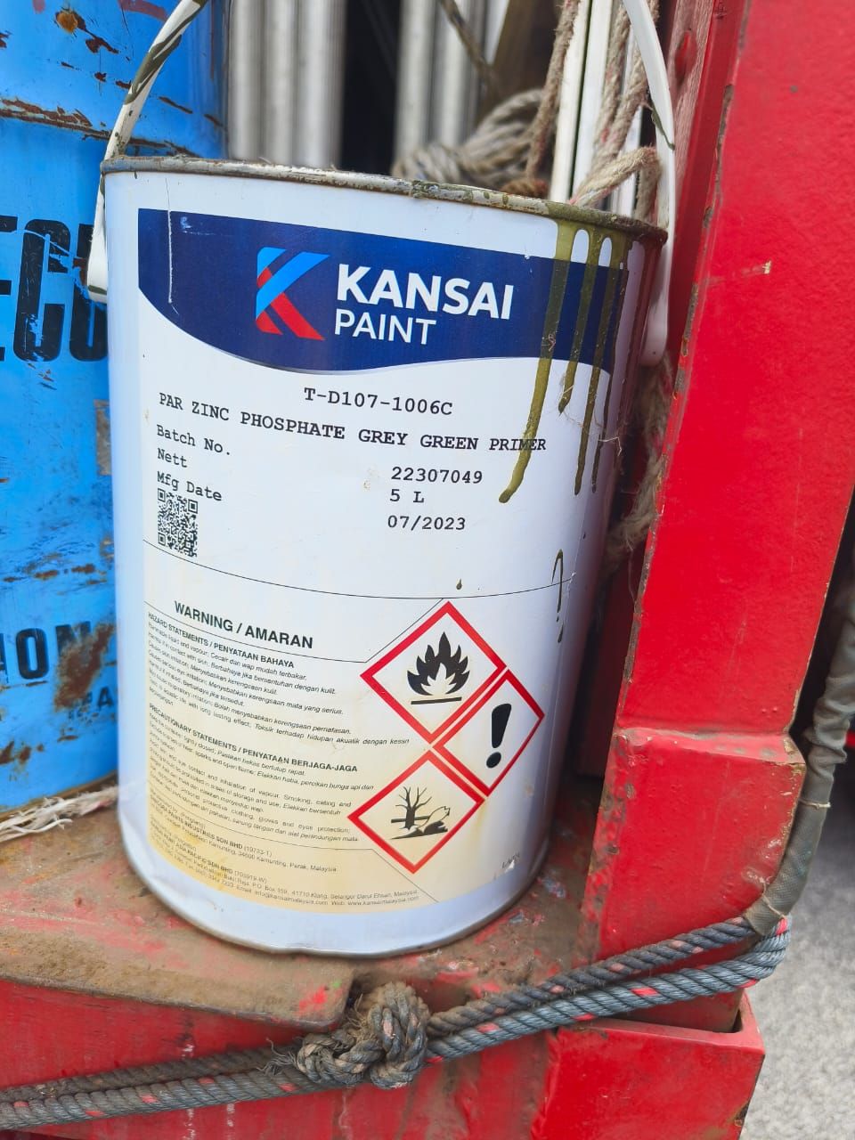 Kansai paint par zinc phosphate grey green primer (5L)