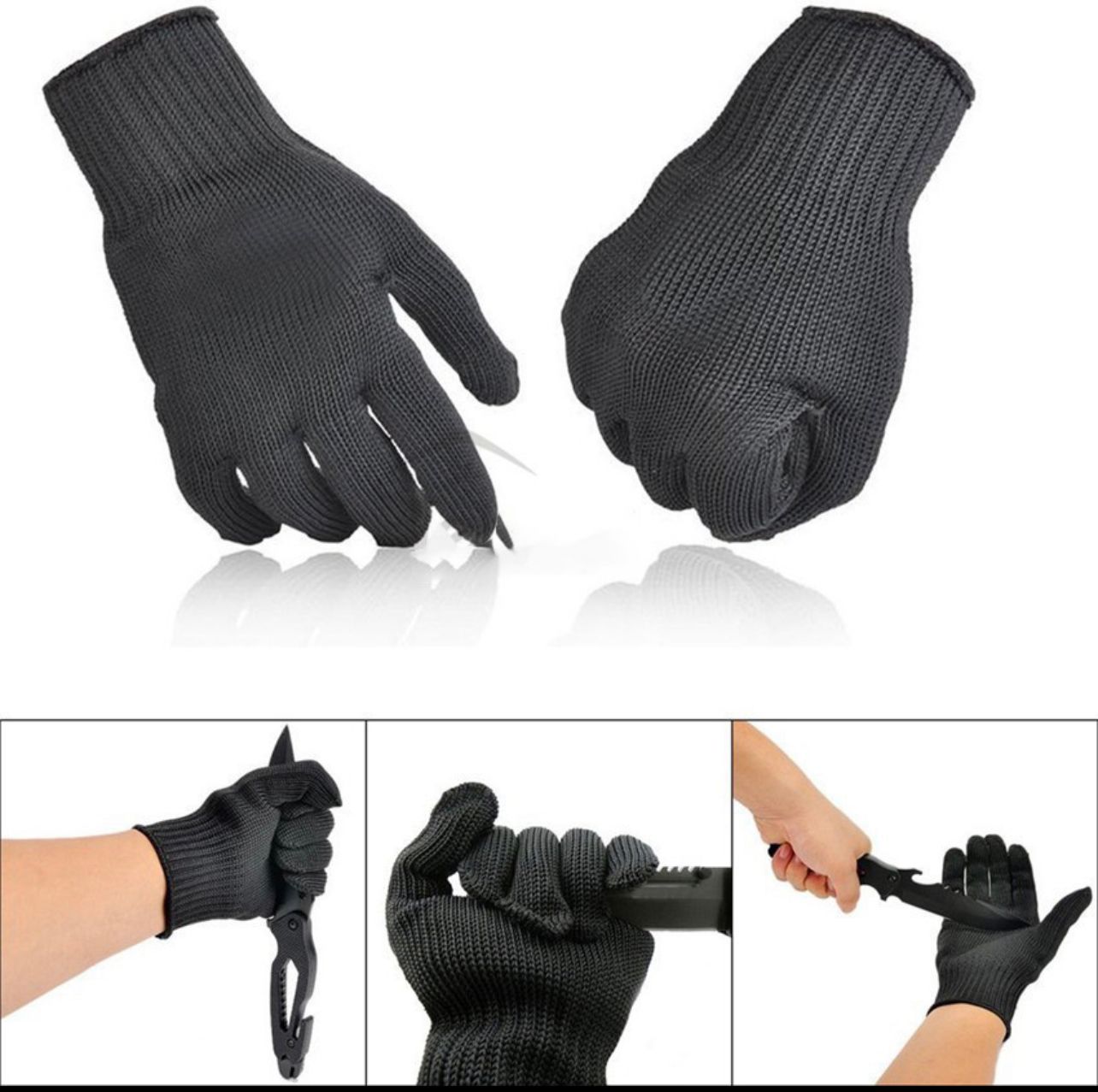 NA Protective Gloves Cutproof Glove Safety Work Fire Heat Resistance Stainless Steel Safety Glove