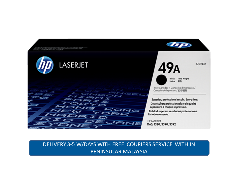 HEWLETT PACKARD HP Q5949A (HP49A) Original LaserJet Toner Cartridge,