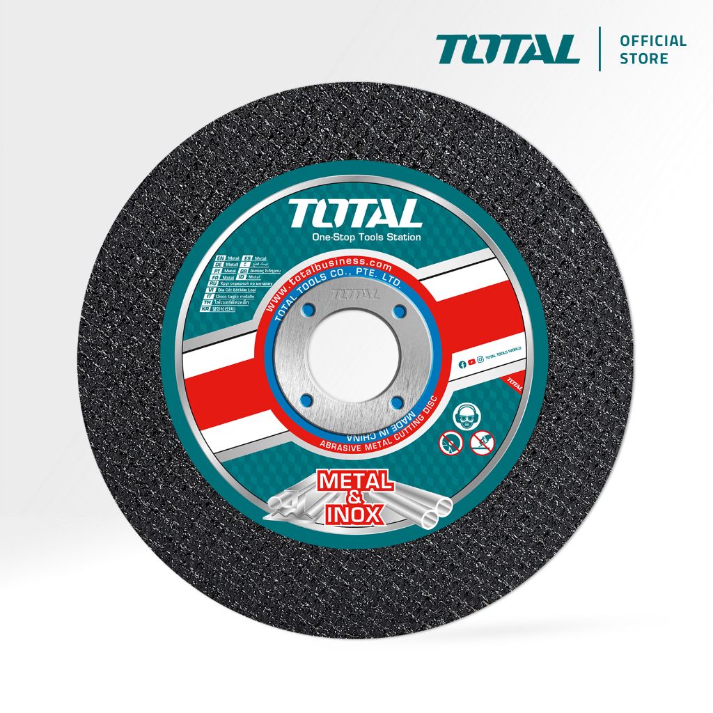 TOTAL ABRASIVE METAL CUTTING DISC FOR METAL & INOX (107MM/4"/BORE 16MM/THICKNESS 1.0MM) TAC2211071