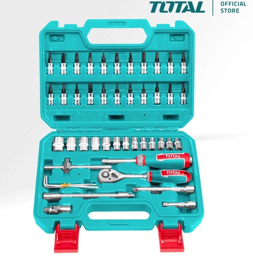 TOTAL THT141462 46 PCS 1/4? SOCKET SET