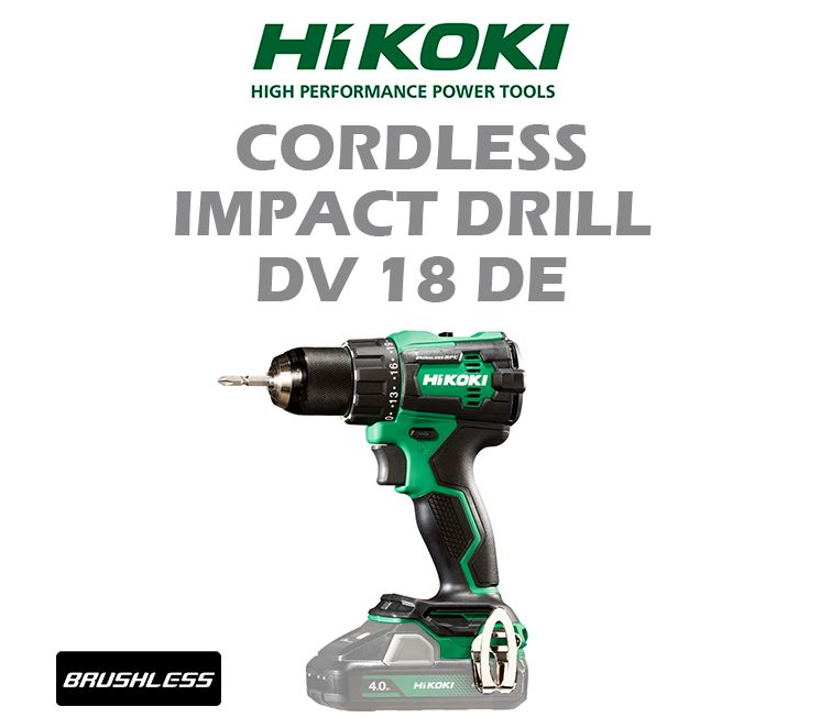 HIKOKI CORDLESS IMPACT DRILL DV18DE