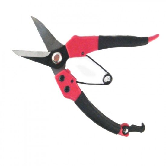 ATKC Tiger #K-802 Wholly Heat Treated Carbon Steel Straight Blade Pruning Shears with Rubber Grip Handle 8"