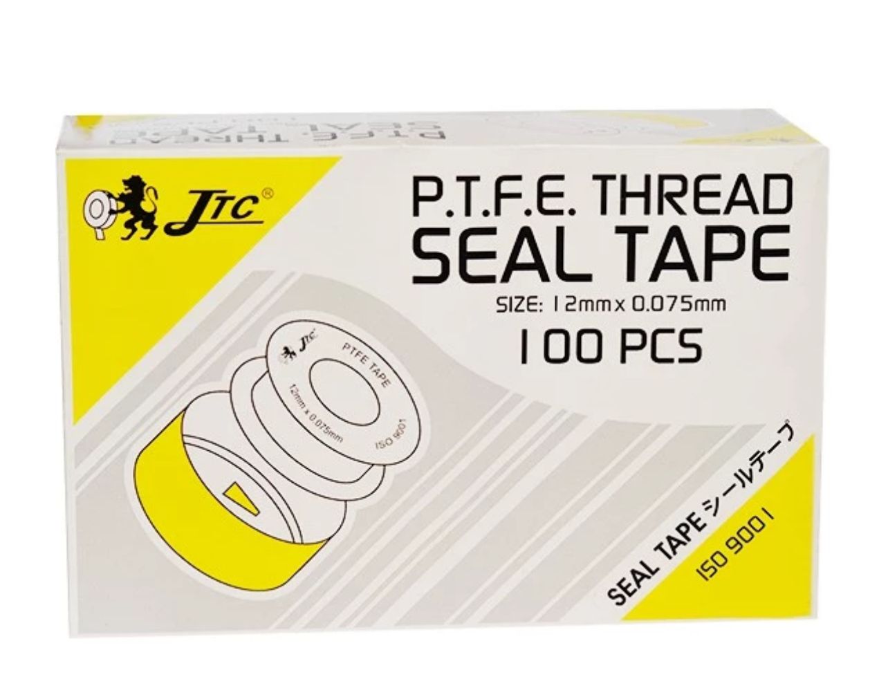 JTC Seal Tape JTC P.T.F.E THREAD 12mm x 0.075mm Seal Tape (100-Pcs)
