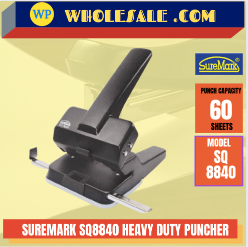 SUREMARK HEAVY DUTY PUNCHER / SQ8840 / CAPACITY :65 SHEETS / PUNCHER / PENEBUK LUBANG