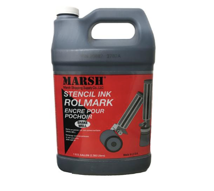 MARSH ROLMARK STENCIL INK 1 GALLON - BLACK