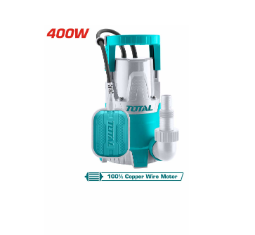 TOTAL TWP64006 SUBMERSIBLE PUMP 400W (0.5HP) SEWAGE WATER PUMP