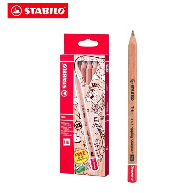 STABILO TRIO JUMBO PENCIL 6'S