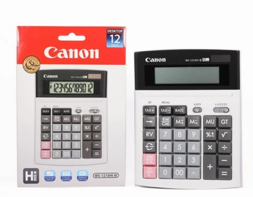 Canon WS-1210Hi III / WS1210Hi / WS 1210Hi / WS1210 / WS-1210 WS 1210H (12digits) Desktop Tax Calculator 100% ORIGINAL