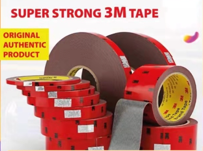 3M SUPER STRONG TAPE / WATER PROOF / HEAVY DUTY / OUTDOOR / VEHICLE TAPE/ FOAM TAPE / DOUBLE SIDED TAPE 1.5CM