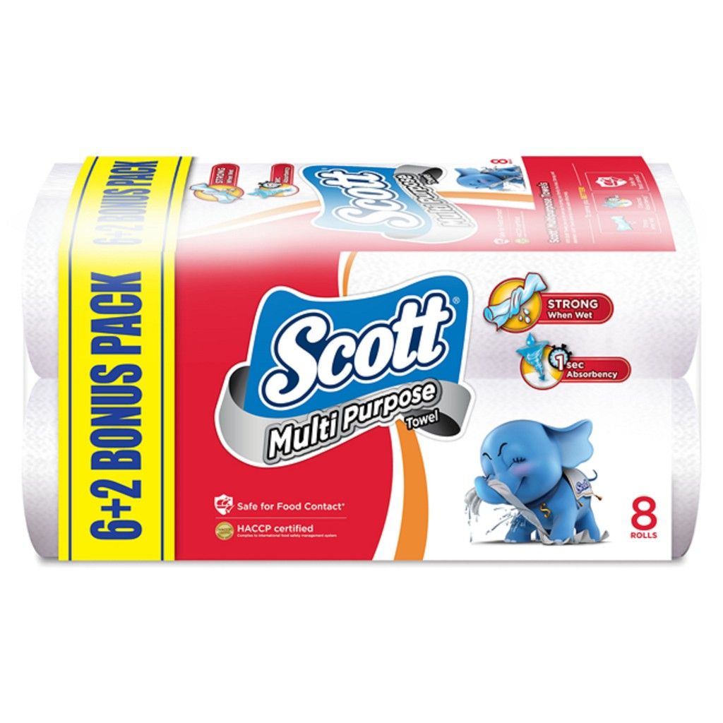 Scott Multi-Purpose Kitchen Towel (50's x 8 Rolls)