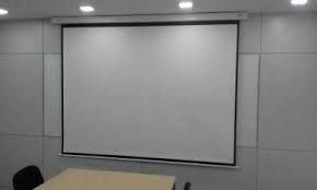 QS Manual Projector Wall Screen 6X6 Feet (72" X 72")