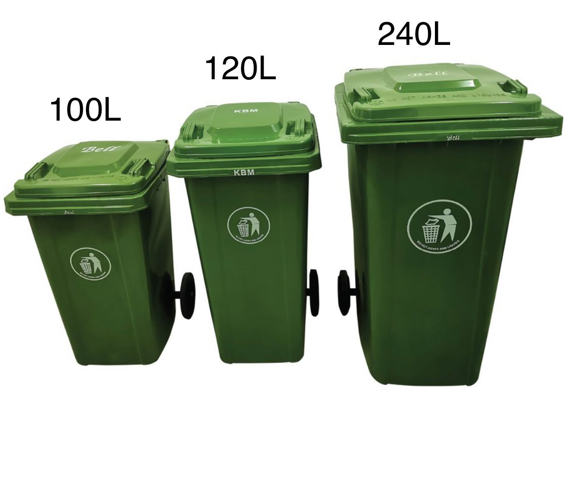 Green Dustbin Big Green Dustbin / Large Outdoor Dustbin / Tong Sampah Besar