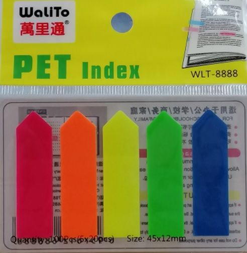QP Walito Pet Index Arrow Tape Flag WLT-8888 45x12mm (5x20pcs)