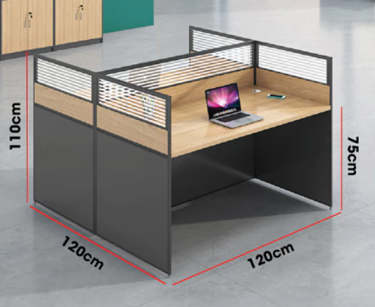 Office desk Workstation Table Staff computer desk 3-Seater Workstation Table