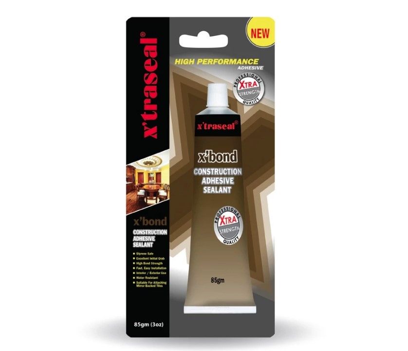 X'TRASEAL X'BOND CONSTRUCTION ADHESIVE SEALANT 85G