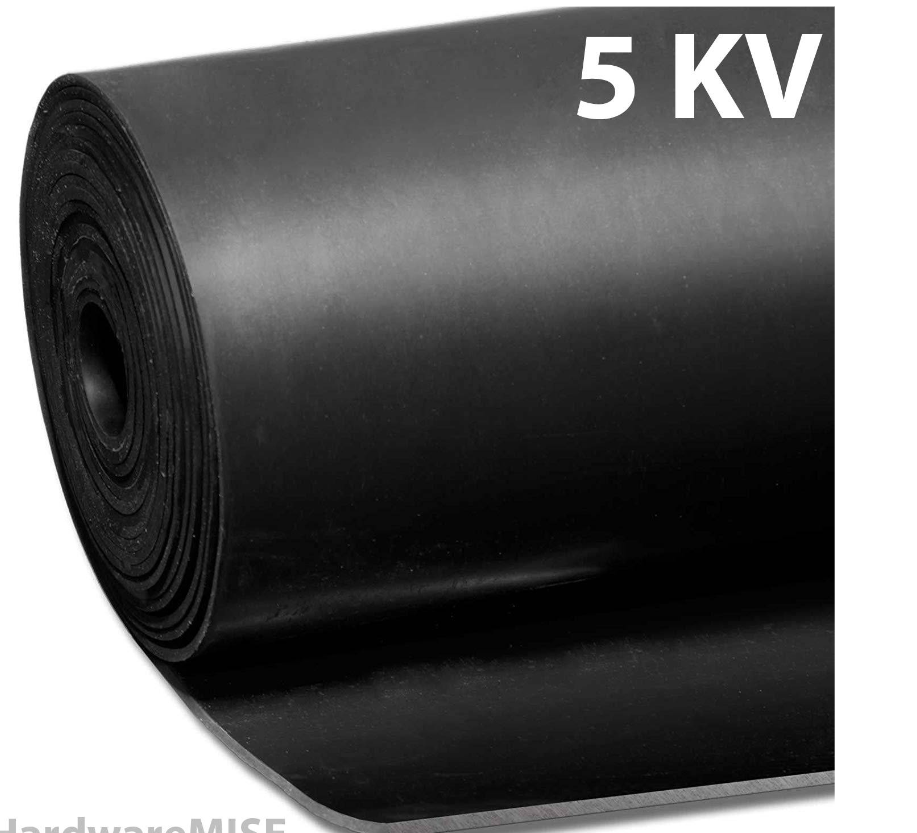ELECTRICAL SAFETY RUBBER MAT ELECTRICAL INSULATION MATS 5KV 3MM X 1.2M X 5M ROLL