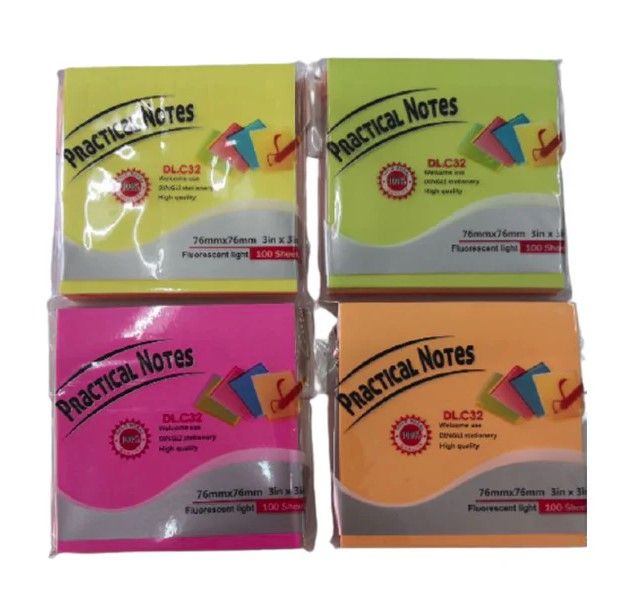 DINGLI 3" X 3" COLOR STICKY NOTES