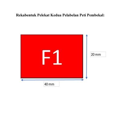 Sticker Pelekat Kedua Pelabelan Peti Pembekal (F7) - (100kpg)