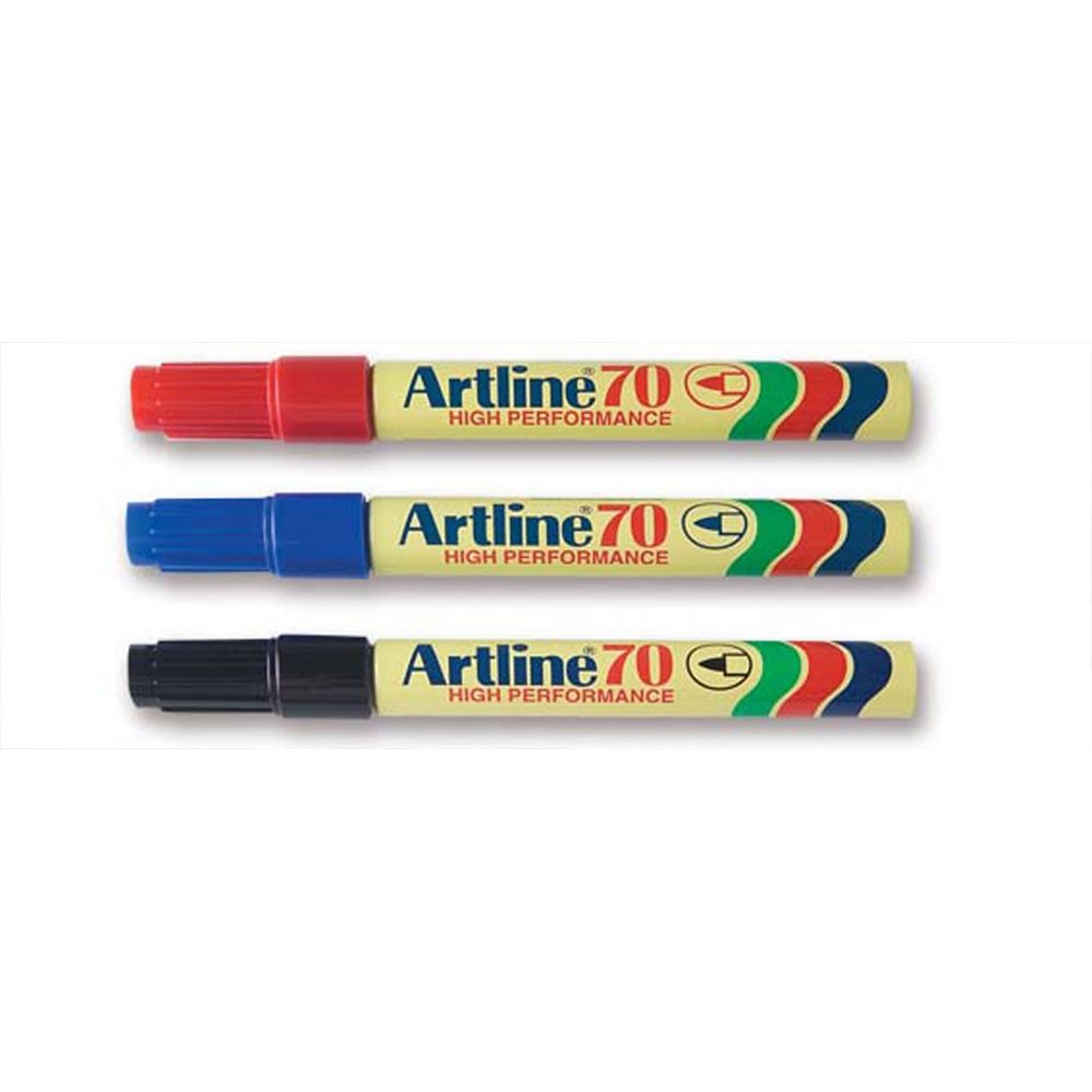 ARTLINE 70 PERMANENT MARKER (BLACK @ BLUE @ RED)