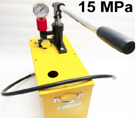 Hydraulic Pressure Test Pump 15MPa 2176psi 150KG/cm3 Manual Hydraulic Water Pump Pipeline Tester Tool