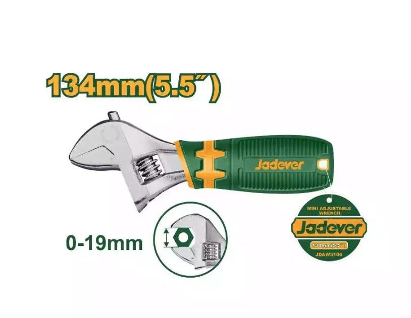 JADEVER MINI ADJUSTABLE WRENCH JDAW3106