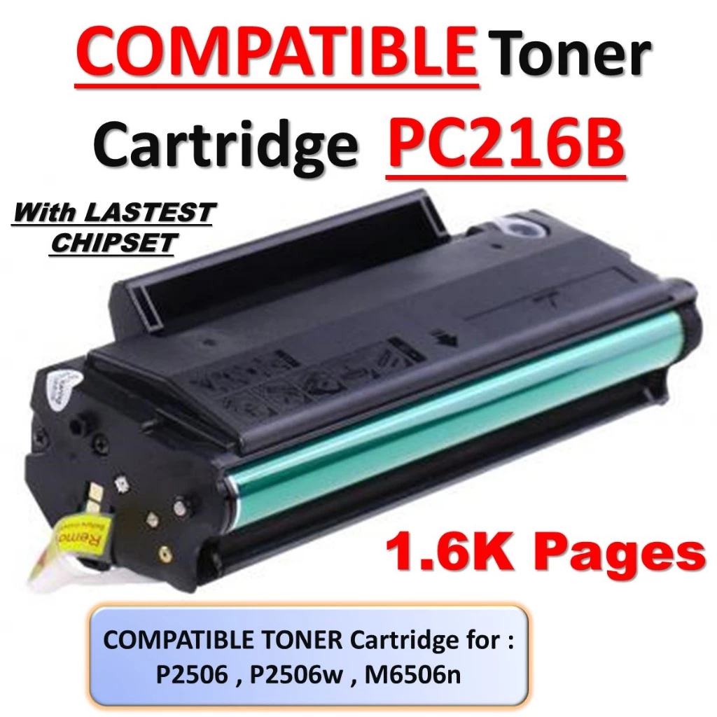 PC216 PC216E PC216B NT-C216B NTC216B Compatible Laser Toner Cartridge OEM toner for Pantum Printer P2506 / P2506W / M6506N / M6506 1,600 pages @ 5% A4 average coverage