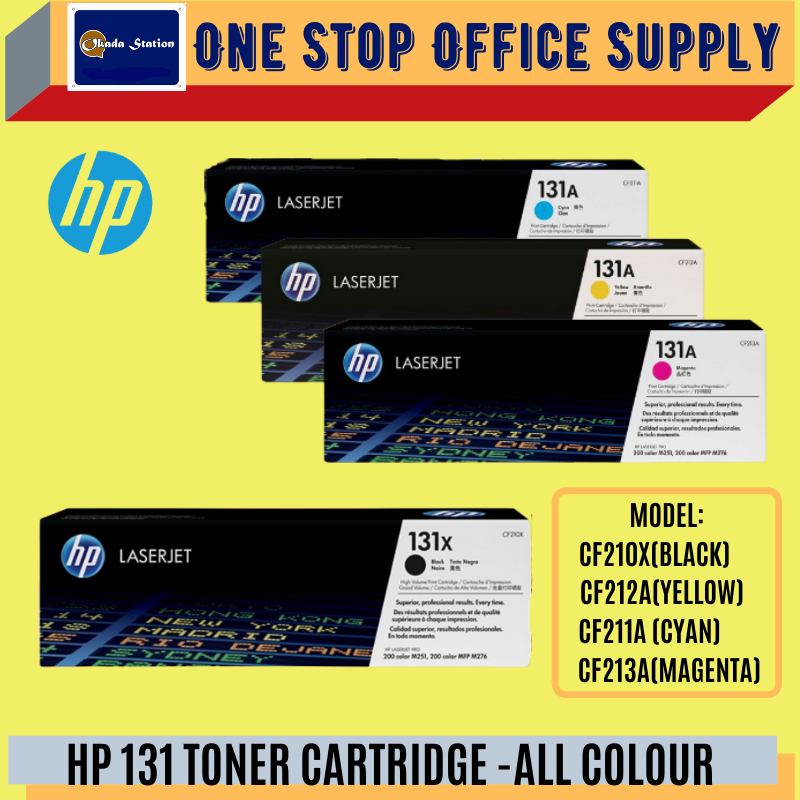 HP 131 TONER CARTRIDGE - ALL COLOUR /HP /HP 131 /Toner Cartridge /Toner Cartridge /High Capacity Toner /HP 131 Toner Cartridge