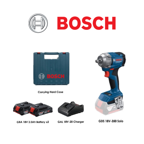 BOSCH GDS 18V-350 18V Cordless Impact Wrench 560Nm