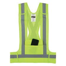 ERGODYNE GloWear 8142BA Breakaway Hi-Vis Safety Vest Lime Size S-M, L-XL
