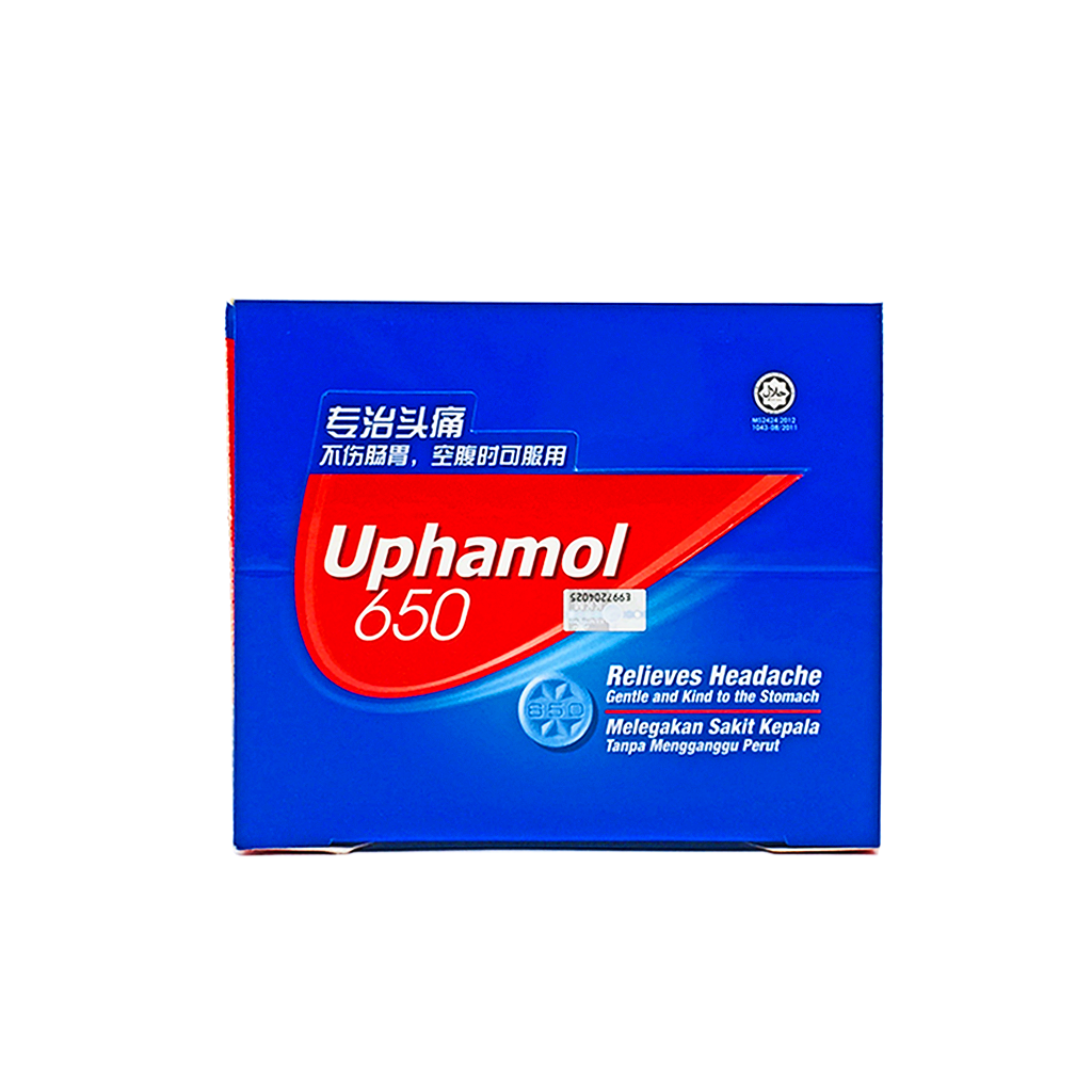 Uphamol Pain Relief First Aid Refill 650mg 10 tablets