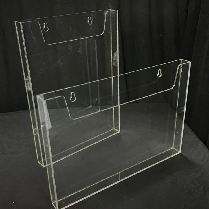 WOS ACRYLIC A5 HANGING WALL MOUNTED DOCUMENT HOLDER