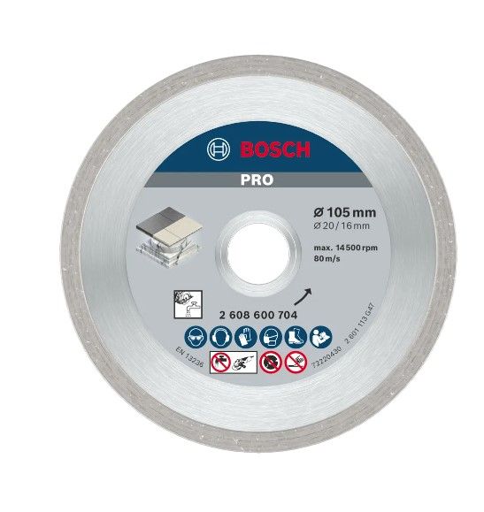 BOSCH PRO CERAMIC DIAMOND DISC, 105 X 20/16 MM (2608603615)
