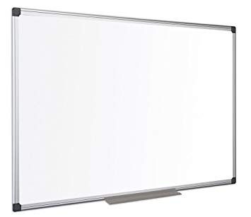 HP Standard Non Magnetic Whiteboard With Aluminium Frame 120cm x 90cm
