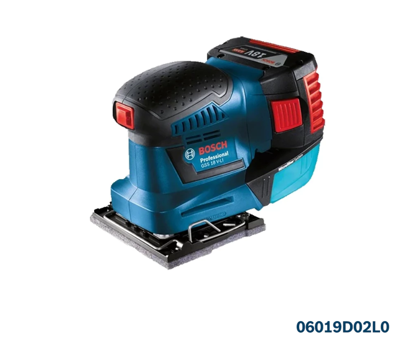 BOSCH GSS 18V-LI PROFESSIONAL CORDLESS ORBITAL SANDER - 06019D02L0M (SOLO)