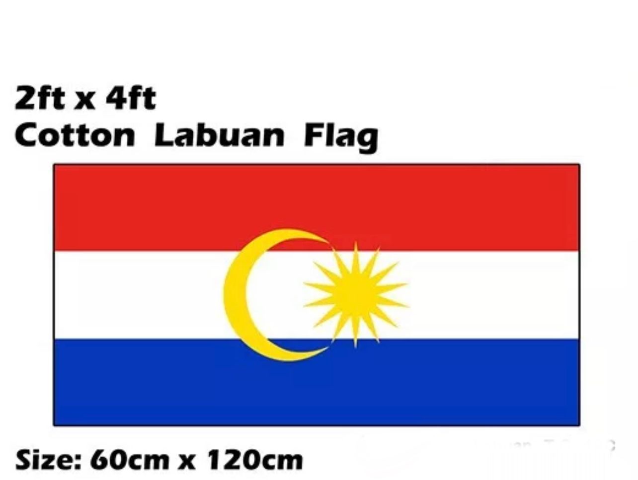 Labuan Flag Bendera Wilayah Labuan Malaysia Labuan Flag