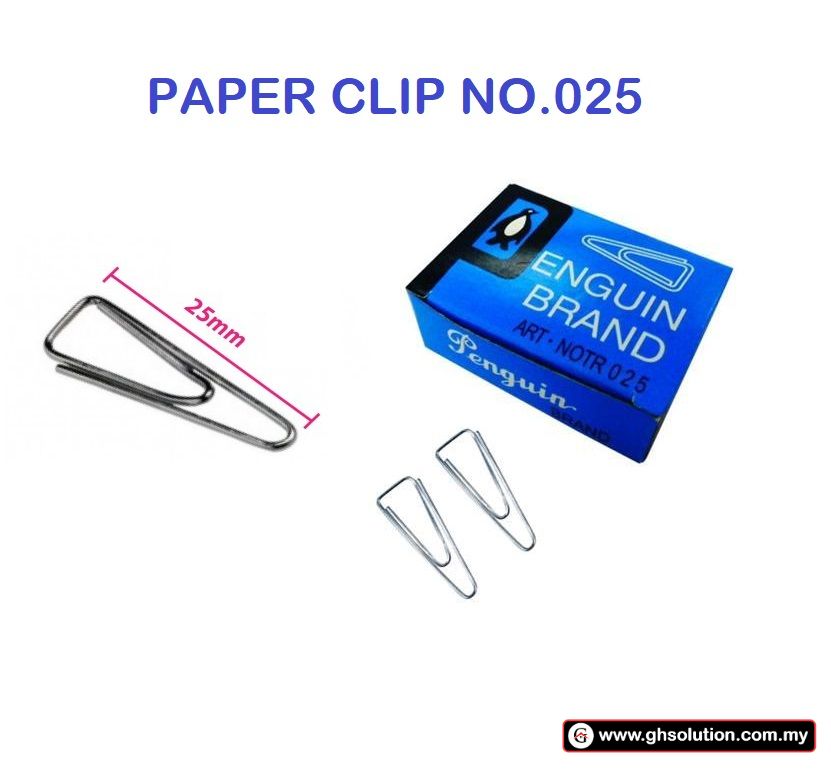 Penguin Paper Clip 025 100 pieces
