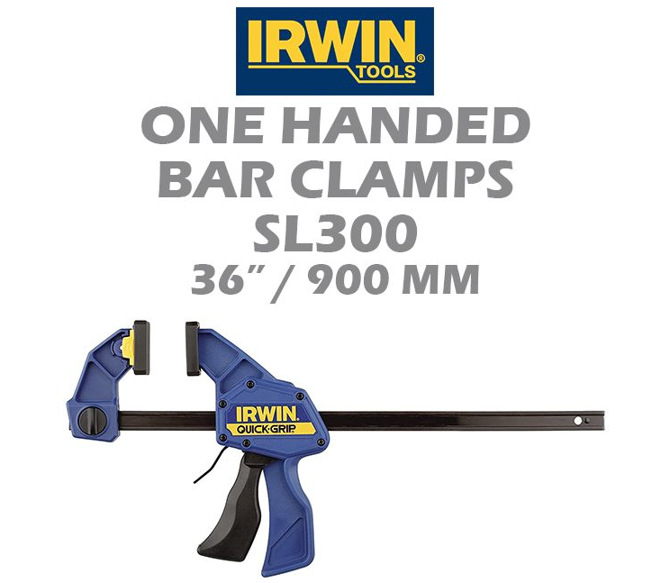 IRWIN ONE HANDED BAR CLAMPS SL300 36" 900MM