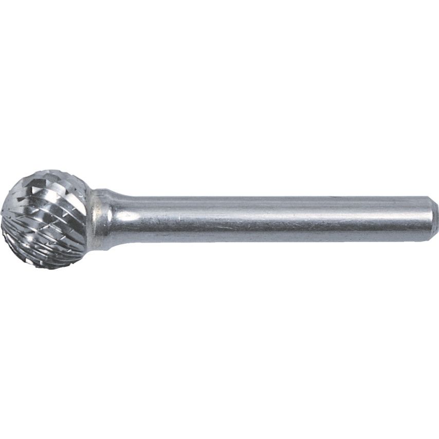 York Carbide Burr, Uncoated, Cut 6 - Double Cut, 3mm, Ball