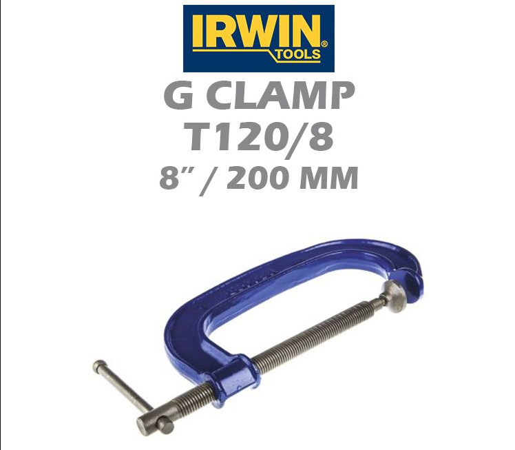 IRWIN G CLAMP T120/8 8" 200MM